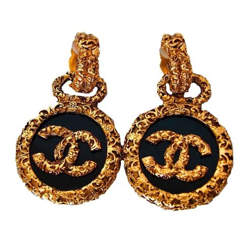 chanel logo earrings dupe.